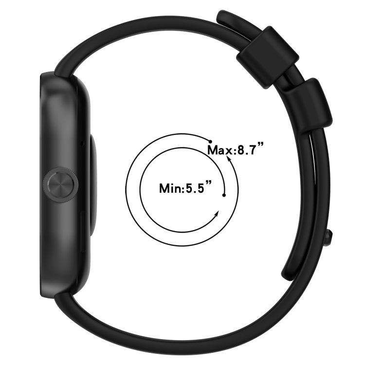 For Redmi Watch 4 Solid Color Silicone Sports Watch Band(Dark Green)