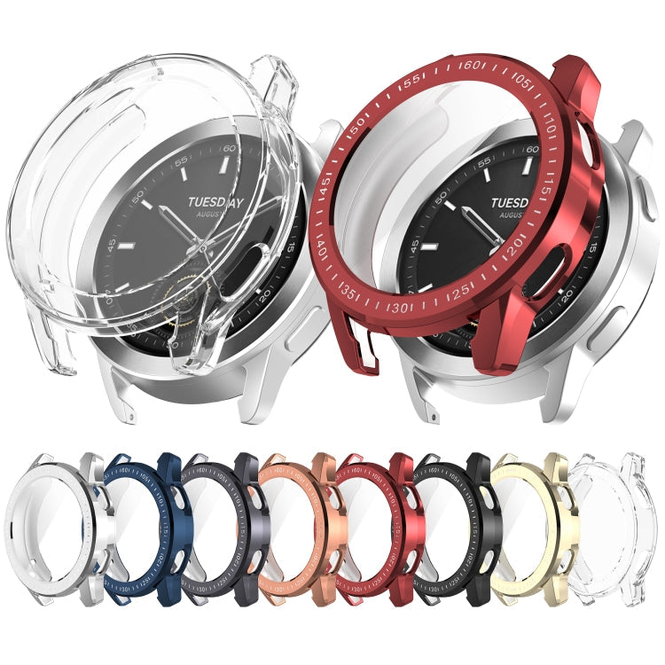 For Xiaomi Watch S3 Full Package TPU Electroplated Watch Protective Case(Black)