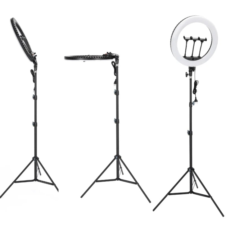 JMARY FM-18R LED Beauty Ring Light 18-inch Photography Live Streaming Fill Light(US Plug)