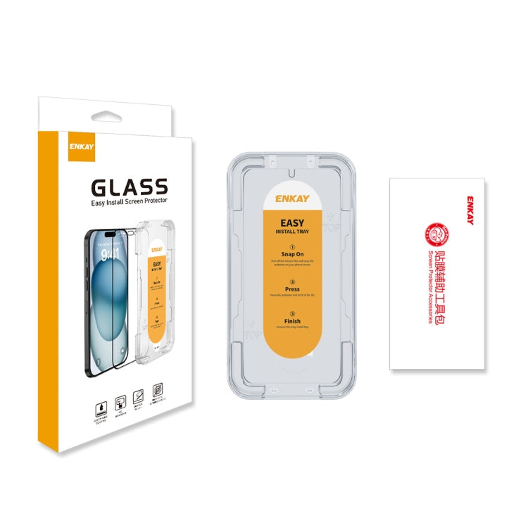 ENKAY Easy Install 0.18mm High Alumina Silicon Full Glass Film, Support Ultrasonic Unlock, For Samsung Galaxy S24 Ultra 5G, For Samsung Galaxy S24+ 5G, For Samsung Galaxy S24 5G, For Samsung Galaxy S23+ 5G / S22+ 5G, For Samsung Galaxy S23 5G / S22 5G