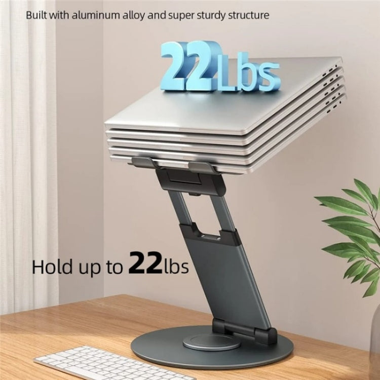 AS018-XS For 10-17 inch Device 360 Degree Rotating Adjustable Laptop Holder Desktop Stand(Silver)
