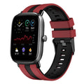 20mm Two-Color Sports Silicone Watch Band, For Amazfit GTS 4 Mini