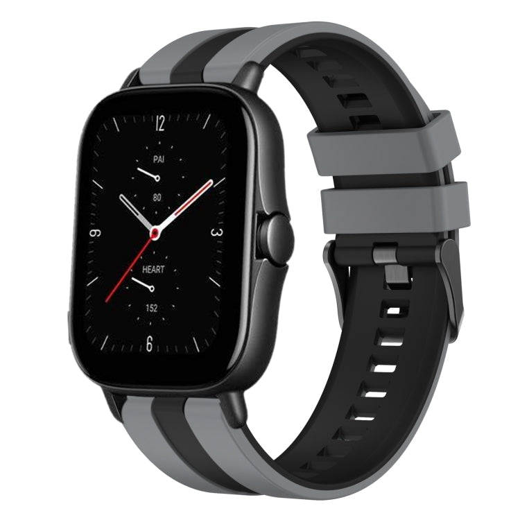 20mm Two-Color Sports Silicone Watch Band, For Amazfit GTS 2E