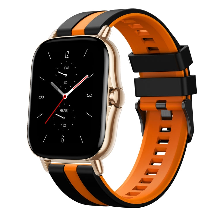 20mm Two-Color Sports Silicone Watch Band, For Amazfit GTS 2