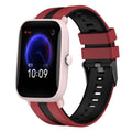 20mm Two-Color Sports Silicone Watch Band, For Amazfit Pop Pro