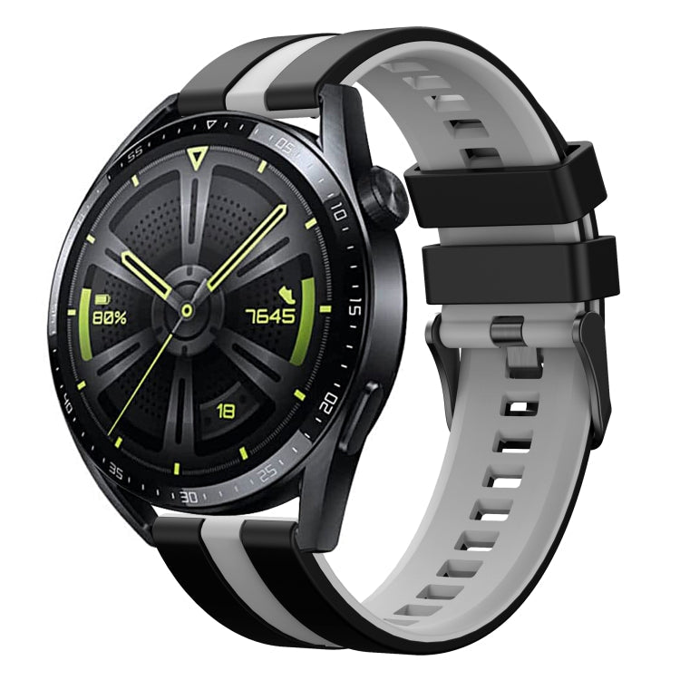 20mm Two-Color Sports Silicone Watch Band, For Amazfit Pop