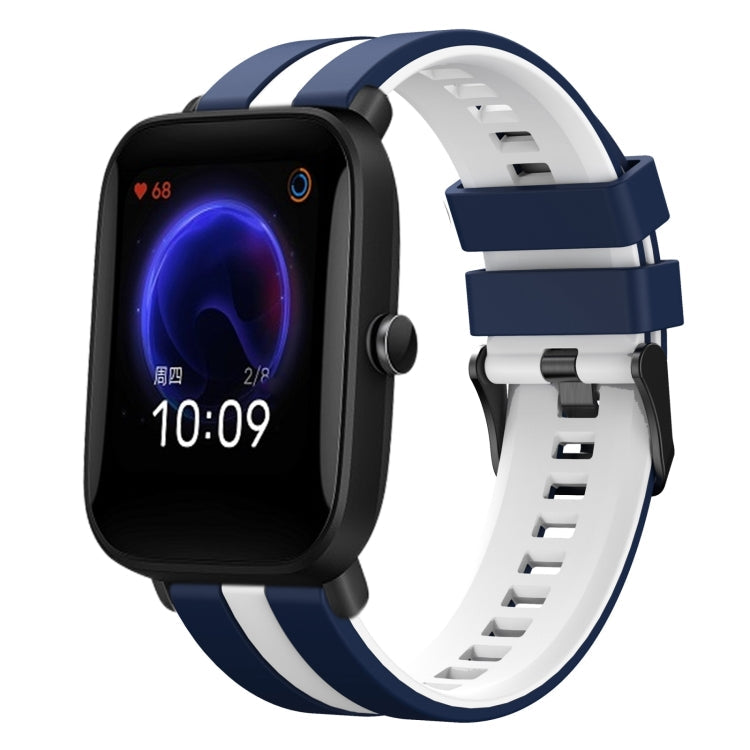 20mm Two-Color Sports Silicone Watch Band, For Amazfit Pop