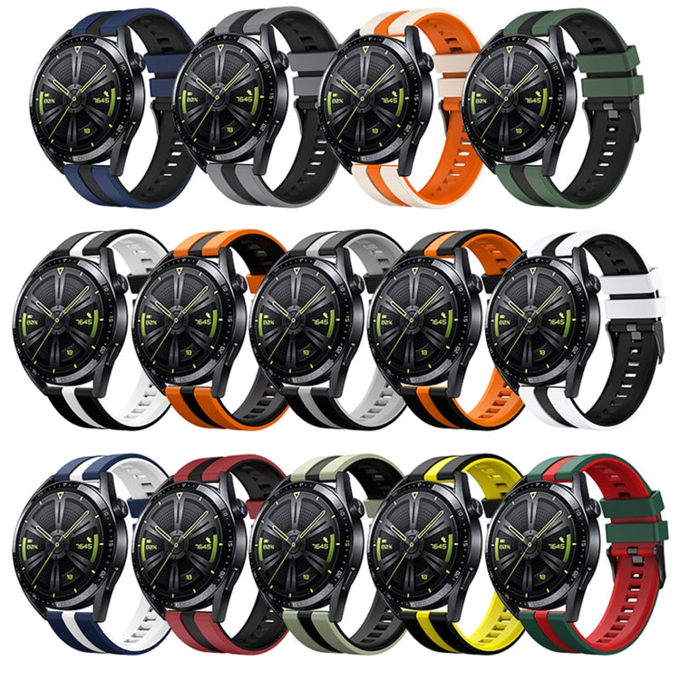20mm Two-Color Sports Silicone Watch Band, For Amazfit GTS 2E