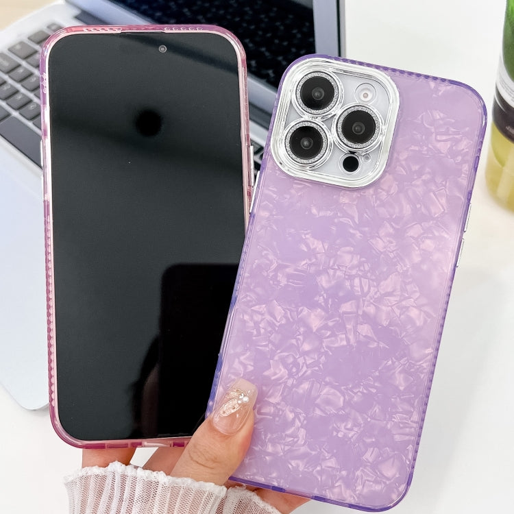 Plating Glitter Texture TPU Phone Case with Lens Film, For iPhone 14