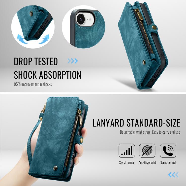 CaseMe 008 Detachable Multifunctional Leather Phone Case, For iPhone 17e / 16e, For iPhone 17 Pro Max, For iPhone 17 Pro, For iPhone 17
