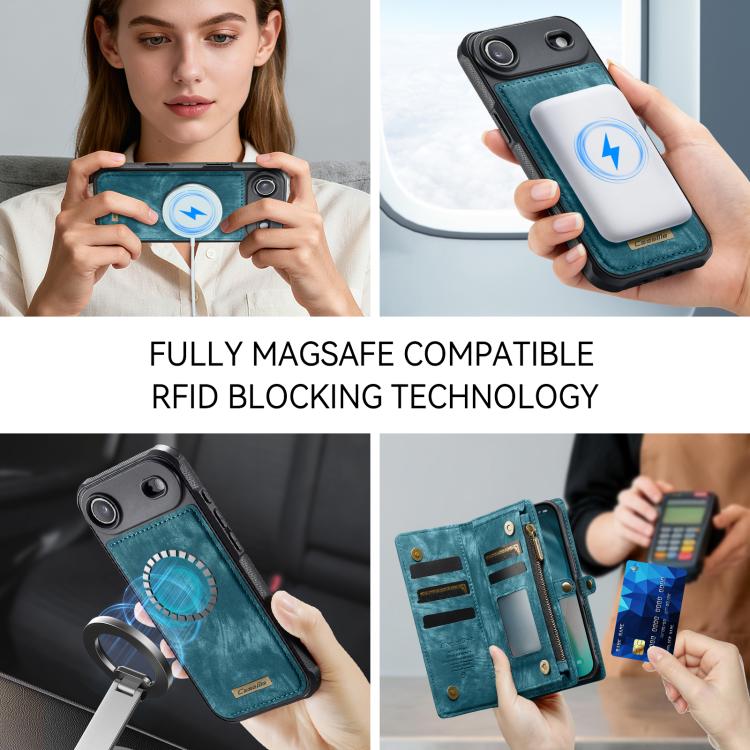 CaseMe 008 Detachable Multifunctional Leather Phone Case, For iPhone Air, For iPhone 16 Pro Max, For iPhone 16 Pro, For iPhone 16 Plus