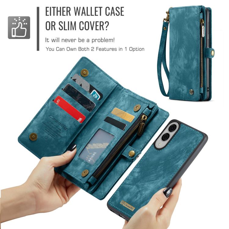 CaseMe 008 Detachable Multifunctional Leather Phone Case, For Samsung Galaxy A36 5G, For Samsung Galaxy S25 5G, For Samsung Galaxy S25+ 5G, For Samsung Galaxy S25 Ultra 5G