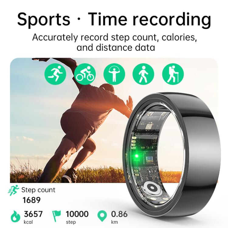 R1000 SIZE 10 Smart Ring, Support Heart Rate / Blood Oxygen / Sleep / Multiple Sports Modes