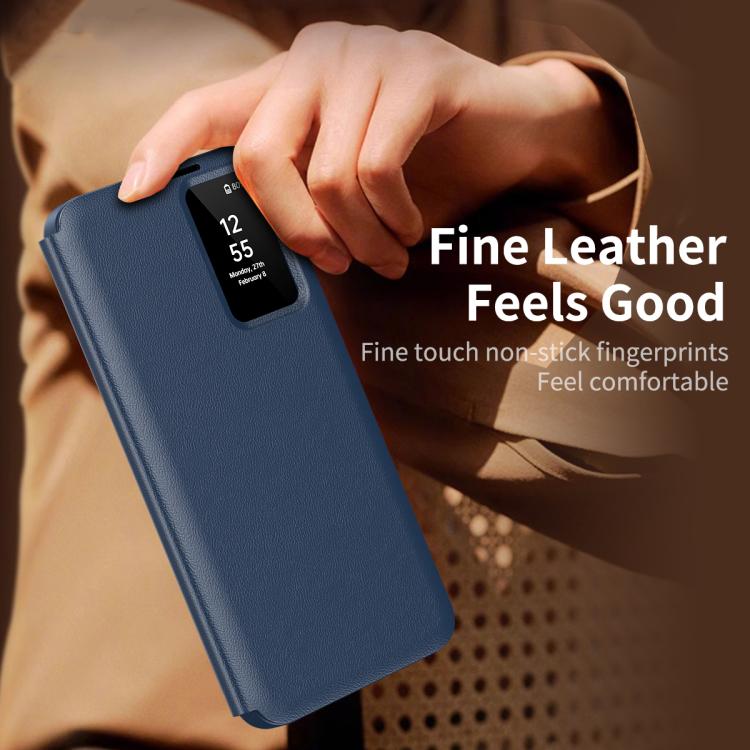 Smart View Window Leather Phone Case with Card Slot, For Samsung Galaxy Z Fold3 5G