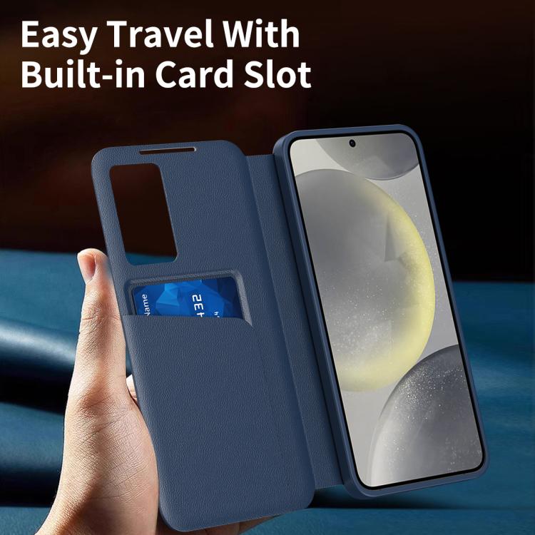 Smart View Window Leather Phone Case with Card Slot, For Samsung Galaxy Z Fold3 5G