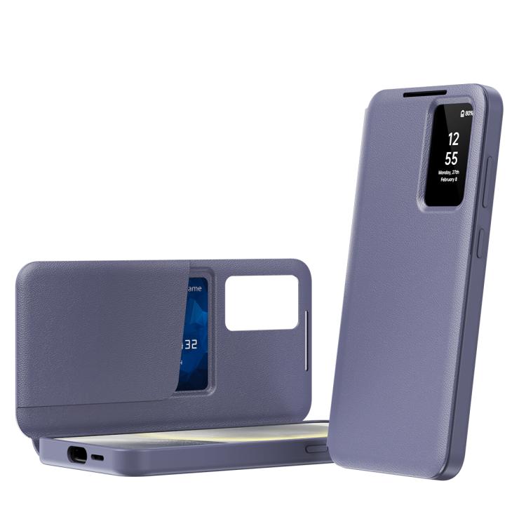 Smart View Window Leather Phone Case with Card Slot, For Samsung Galaxy Z Fold3 5G