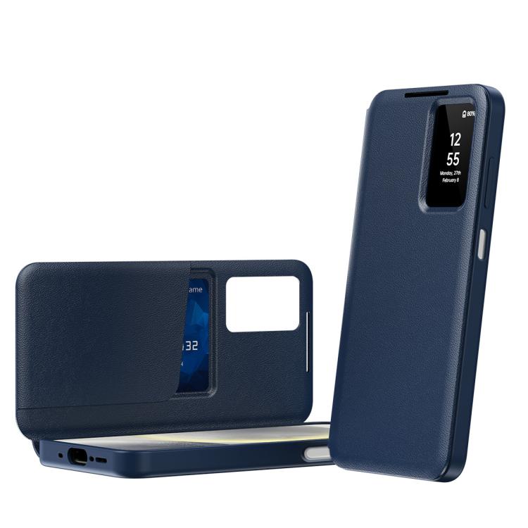 Smart View Window Leather Phone Case with Card Slot, For Samsung Galaxy S25 FE 5G, For Samsung Galaxy A17, For Samsung Galaxy Z Fold7 5G, For Samsung Galaxy S25 Edge 5G