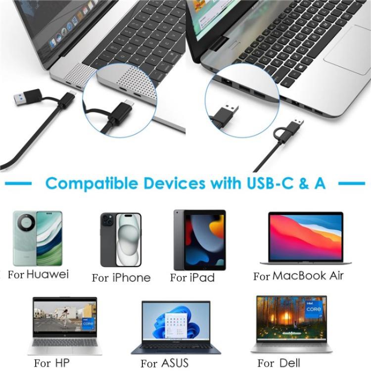 WAVLINK ST347 One-Click Offline Data Copy Dual Slot M.2 SSD Enclosure USB-C 3.2 Gen2 10Gbps, ST347