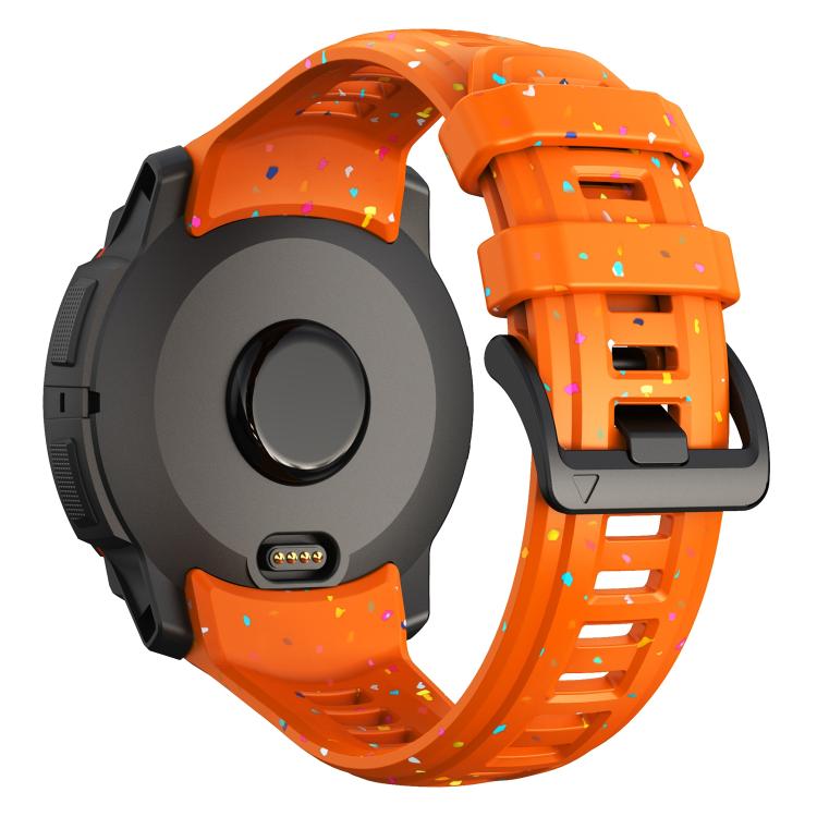 Eco-Friendly Granular Colorful Dots Silicone Watch Band, For Garmin Instinct 3 AMOLED / Solar 50mm, For Garmin Instinct 3 AMOLED / Solar 45mm