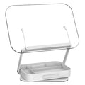 R22H Adjustable Rotating Foldable Laptop Tablet Book Holder Stand with Bottom Storage Box, R22H