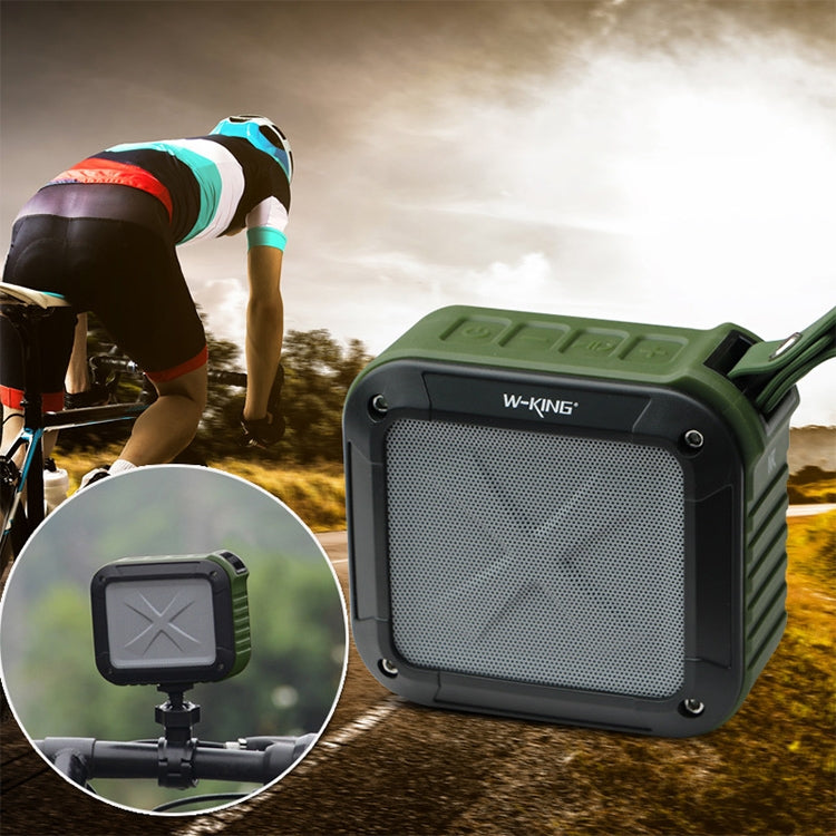 W-KING S7 Mini Wireless Waterproof Loudspeaker With TF/FM/AUX/NFC Bluetooth Bike Speaker(black)
