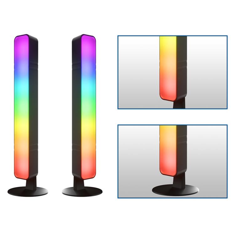 D04 2pcs Bluetooth Version Sound Pickup RGB Desktop Ambient Light Smart Gaming Light Bar
