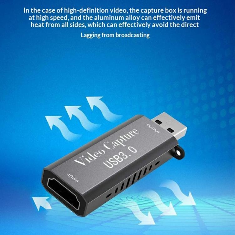 HU-07 HD to USB 3.0 Video Capture Card 1080P 60Hz Game Recording Adapter, HU-07