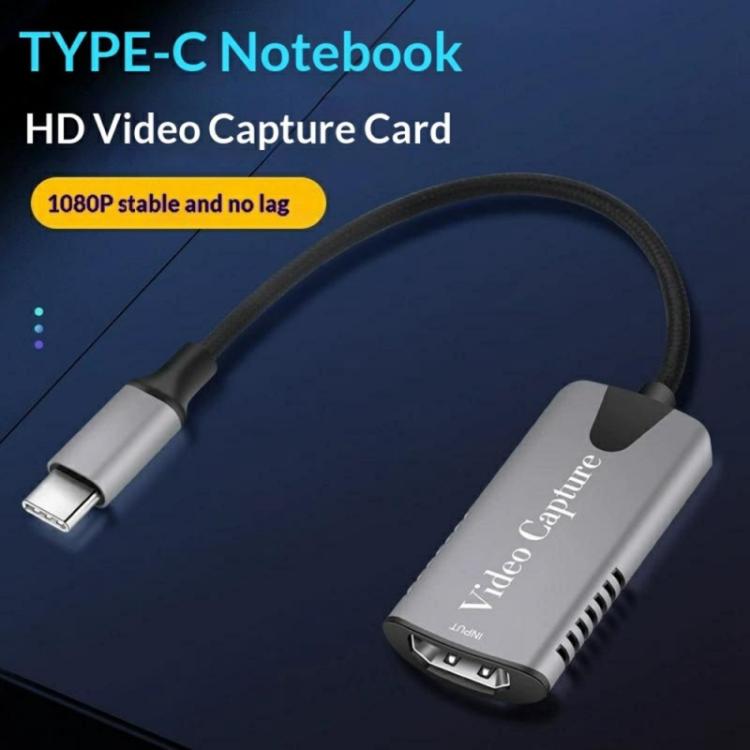 HU-04C 4K Game Streaming Live Broadcast HDMI to Type-C Video Capture Card, HU-04C