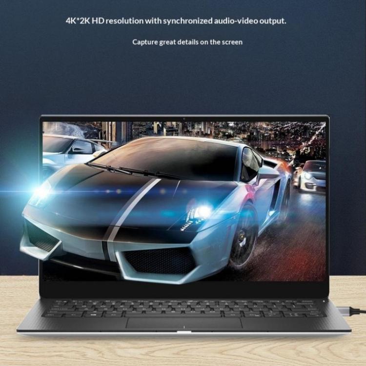 HU-04C 4K Game Streaming Live Broadcast HDMI to Type-C Video Capture Card, HU-04C
