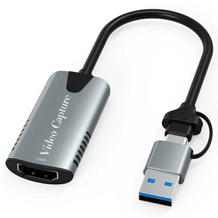 HU-04A 1080P 60Hz HDMI to Type-C / USB 2 in 1 Video Capture Card, HU-04A