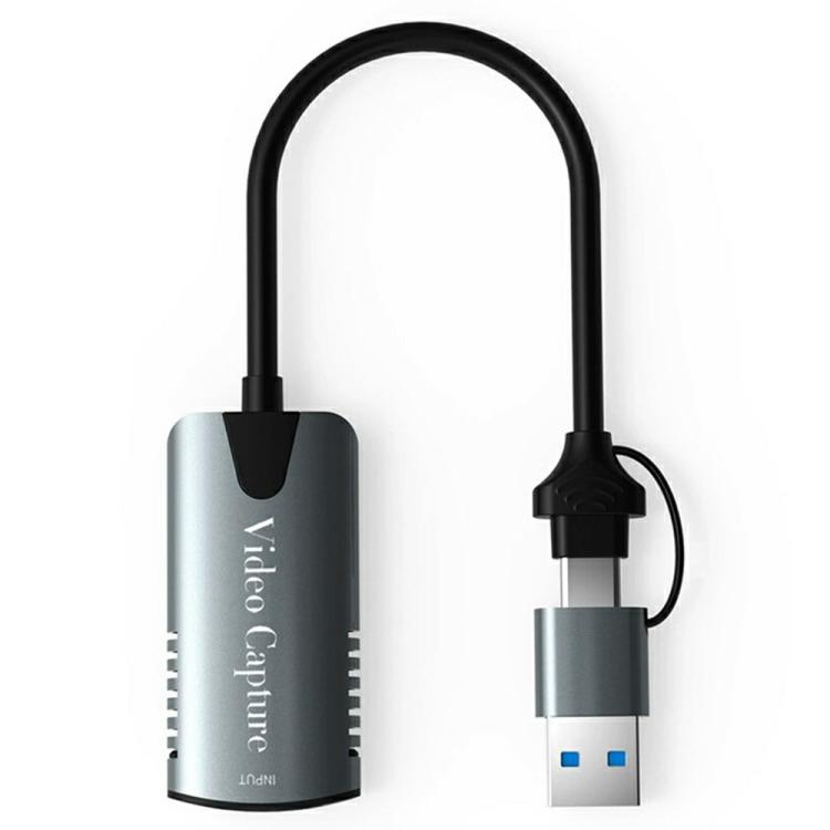 HU-04A 1080P 60Hz HDMI to Type-C / USB 2 in 1 Video Capture Card, HU-04A