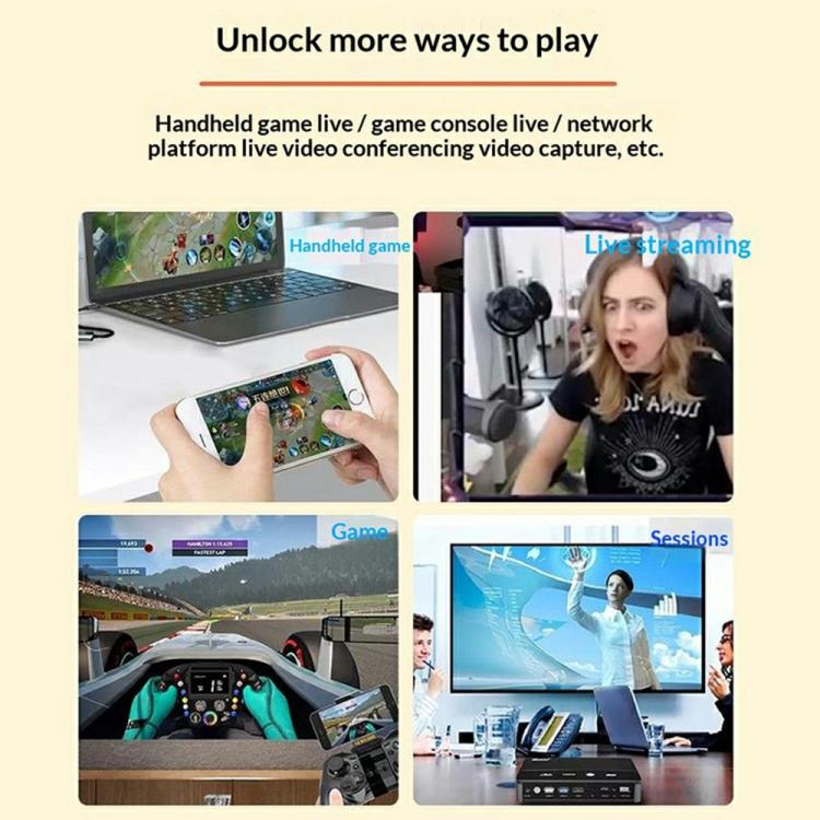 HU-04A 1080P 60Hz HDMI to Type-C / USB 2 in 1 Video Capture Card, HU-04A