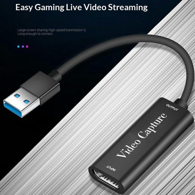 HU-02 HDMI to USB 3.0 Video Capture Card 1080P Game Live Streaming Adapter Cable, HU-02