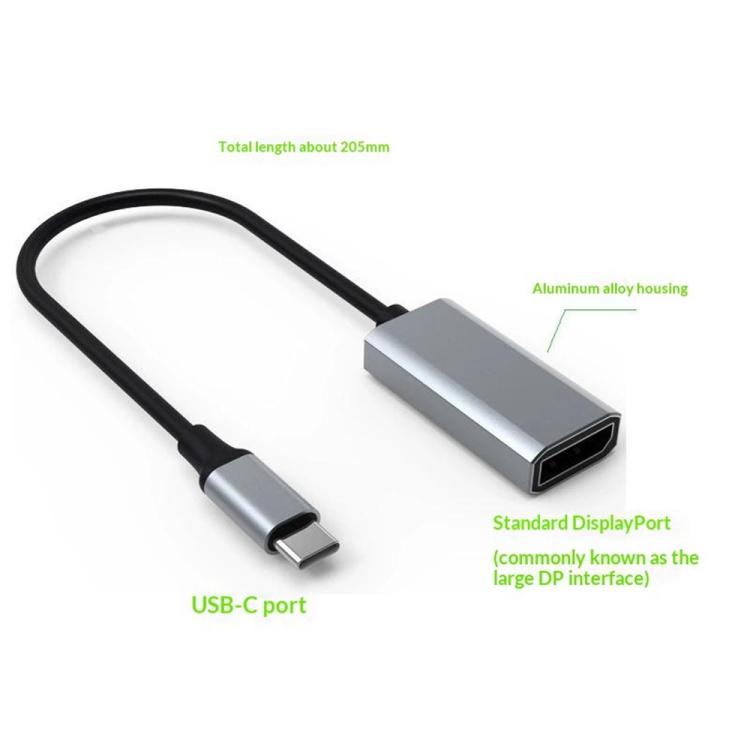 HC-67 DP 1.4 4K HDMI Video Adapter Cable Type-C Male to DisplayPort Female Cable, HC-67