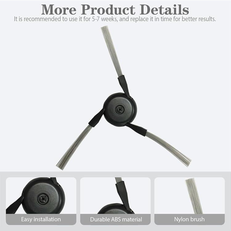 JUNSUNMAY 6pcs Side Brush for Dreame X50 Ultra / L50 Ultra / X40 Ultra / Mova P50 Pro Ultra