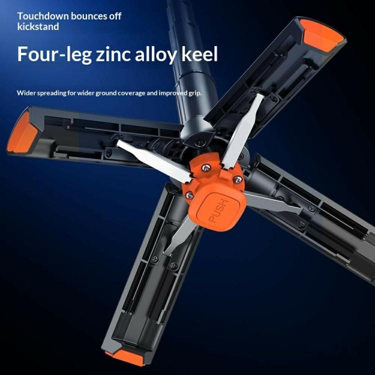 T13Y Auto Open Zinc Alloy Phone Handle Holder Bluetooth Selfie Stick Extendable Tripod
