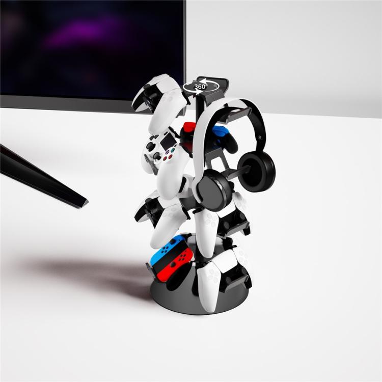 For MicroSoft XBOX / Sony PS5 / Nintendo Switch 360 Degree Rotating 4-Tier Game Controller Stand
