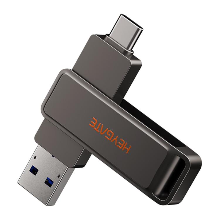 HEYGATE L1 Flash Drive 2 in 1 USB-A + USB-C /Type-C High Speed Memory Stick, 32GB, 64GB, 128GB, 256GB