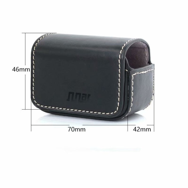 Waterproof Mini Leather Case Storage Carrying Box for DJI OSMO Action / GoPro / SJCAM / Xiaomi Mi Jia(Coffee)