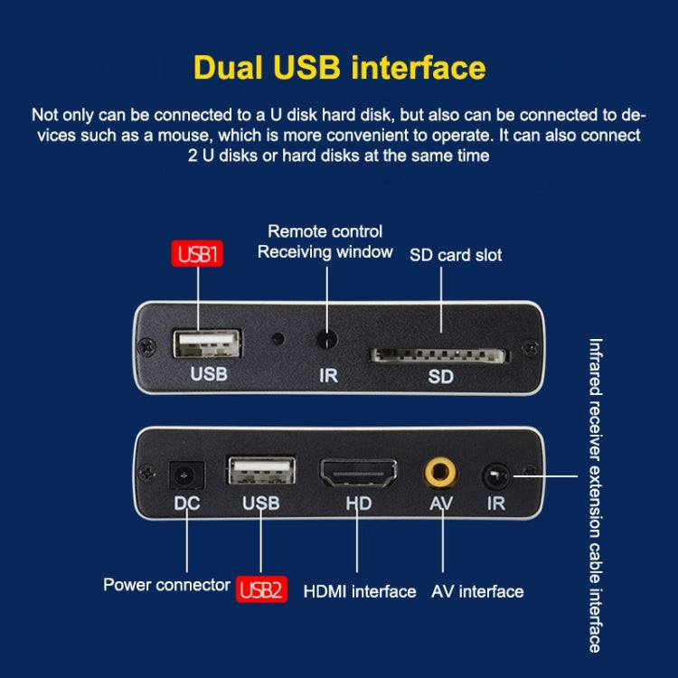 JEDX 4K HD Player Single AD Machine Power on Automatic Loop Play Video PPT Horizontal And Vertical Screen U Disk SD Play EU