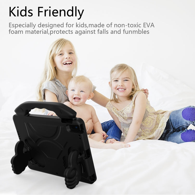 For iPad Air3 10.5  inch EVA Flat Anti Falling Protective Shell with Thumb Bracket(Black)
