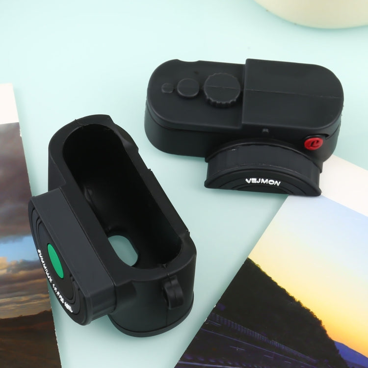 For Apple AirPods Pro Instant Camera Style Bluetooth Headphone Protective Case(Black)