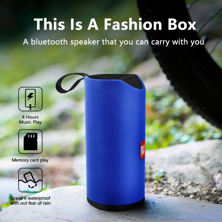 T&G TG113 Portable Bluetooth Speakers Waterproof Stereo Outdoor Loudspeaker MP3 Bass Sound Box with FM Radio(Black)