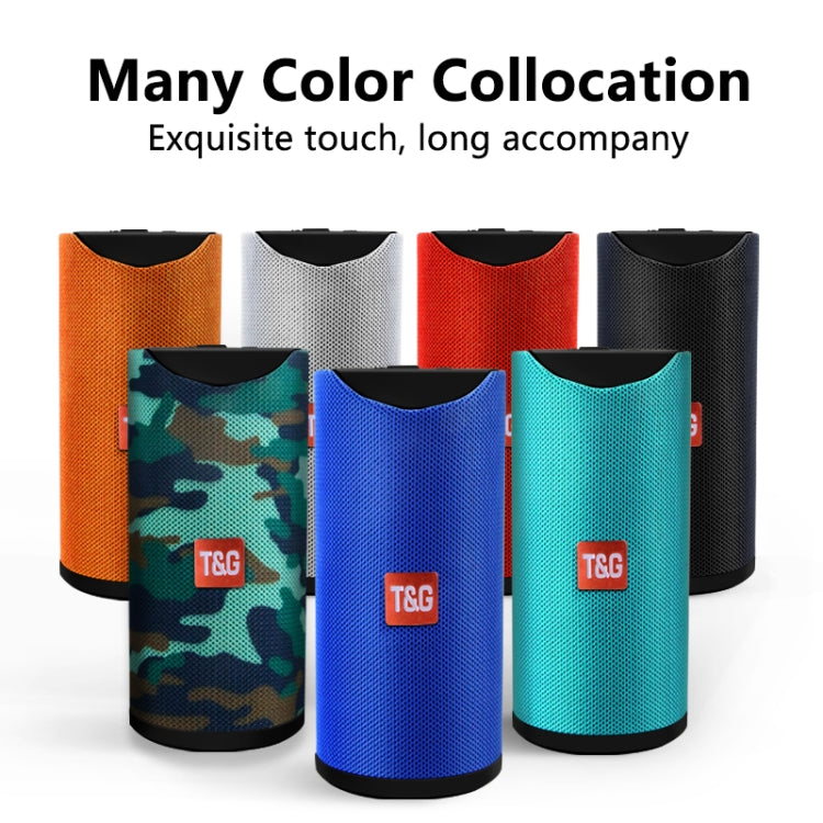 T&G TG113 Portable Bluetooth Speakers Waterproof Stereo Outdoor Loudspeaker MP3 Bass Sound Box with FM Radio(Black)