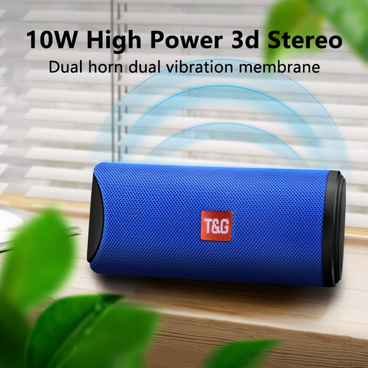 T&G TG113 Portable Bluetooth Speakers Waterproof Stereo Outdoor Loudspeaker MP3 Bass Sound Box with FM Radio(Black)