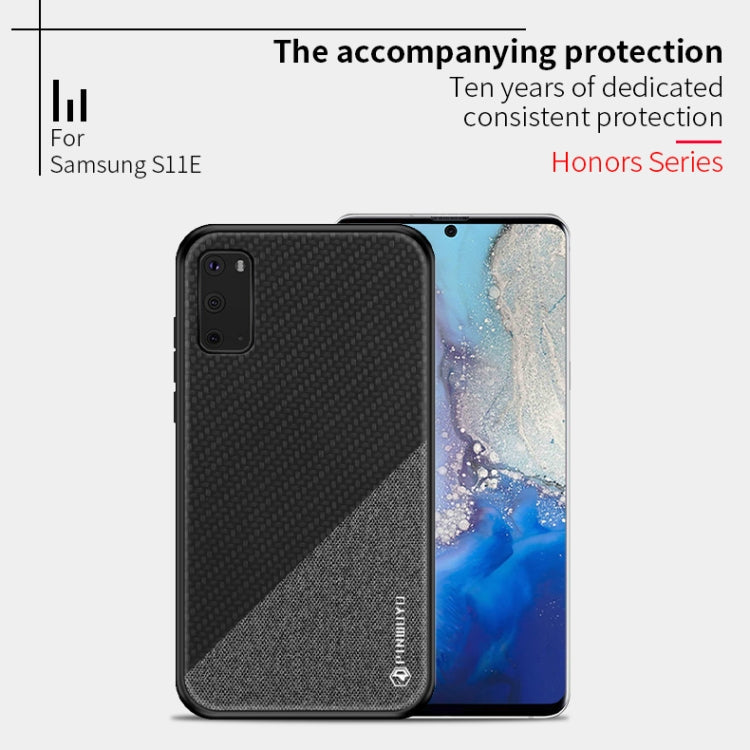 PINWUYO Rong Series  Shockproof PC + TPU+ Chemical Fiber Cloth Protective Cover, For Galaxy S20, For Galaxy S20+
