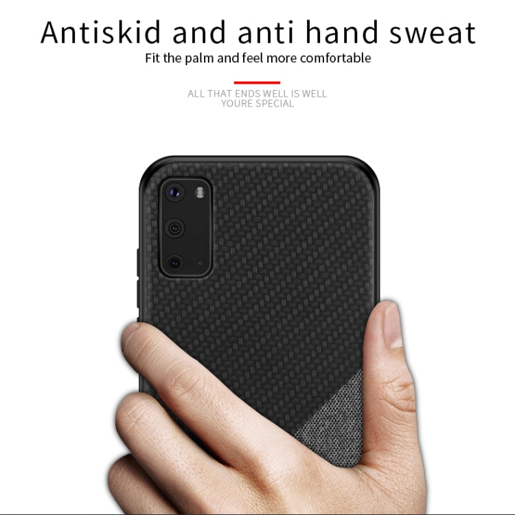 PINWUYO Rong Series  Shockproof PC + TPU+ Chemical Fiber Cloth Protective Cover, For Galaxy S20, For Galaxy S20+