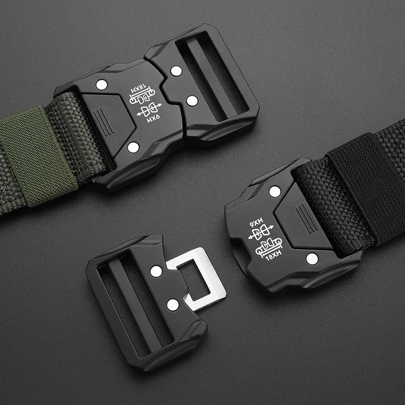 Men Belt Army Outdoor Hunting Tactical Multi Function Combat Survival High Quality Marine Corps Canvas For Nylon Male Luxury