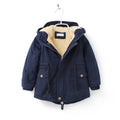 Winter Kids Clothes Plus Velvet Thicken Warm Jacket for Girls Casual Zipper
