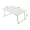 Foldable portable laptop bed desk with drawer for laptop, 60cmW x 42cmD x 28cmH
